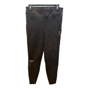 SPANX Black Distressed Jeggings